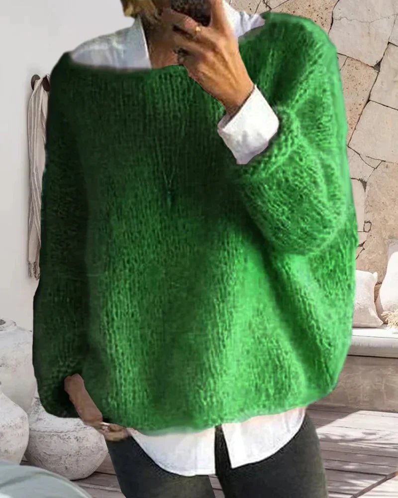 Pull Manches Longues à Epaule Découverte pour Femmes - Marie Montel