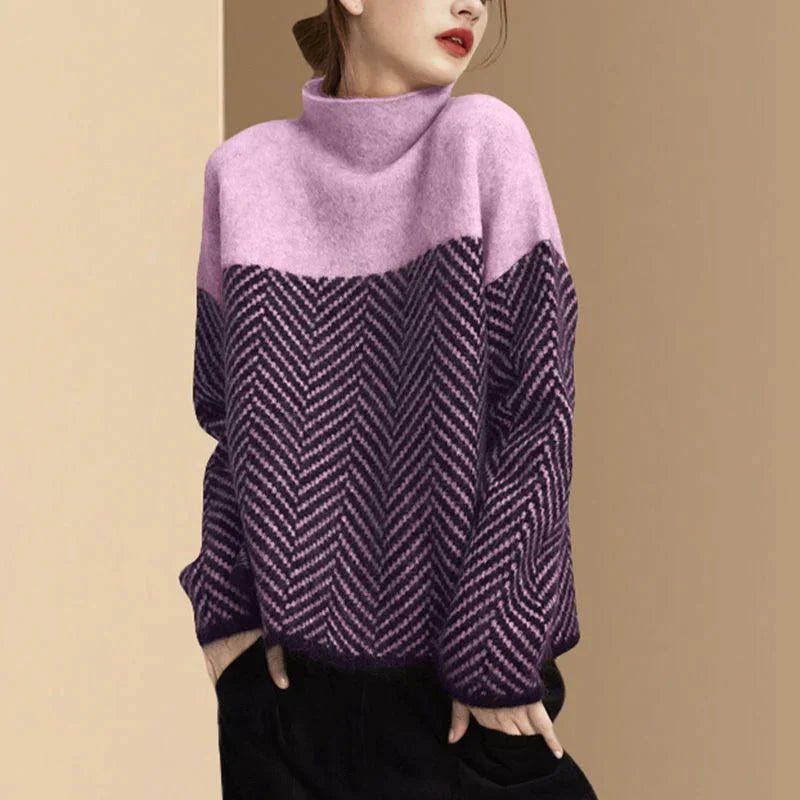 Pull - over Rétro en Tricot pour Femmes - Marie Montel