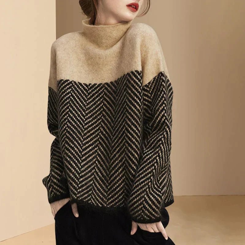 Pull - over Rétro en Tricot pour Femmes - Marie Montel