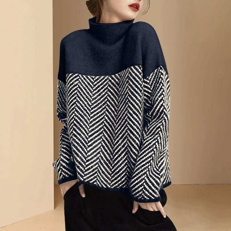 Pull - over Rétro en Tricot pour Femmes - Marie Montel