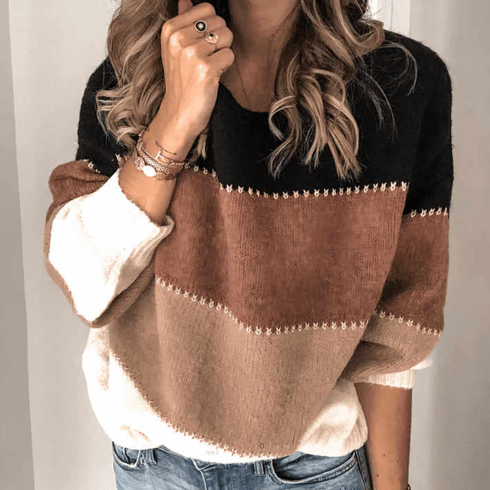 Pullover à Rayures pour Femmes - Marie Montel