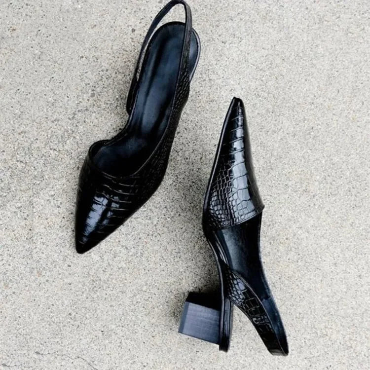 Pumps Élégantes en Cuir pour Femmes - Marie Montel