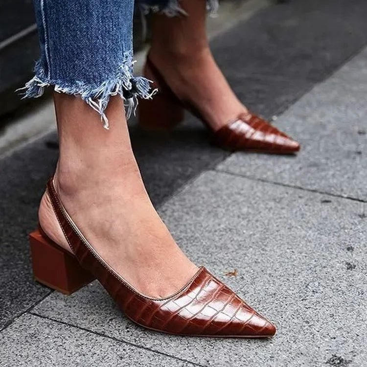 Pumps Élégantes en Cuir pour Femmes - Marie Montel