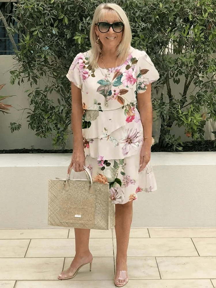 Robe à Fleurs Élégante pour Femmes - Marie Montel