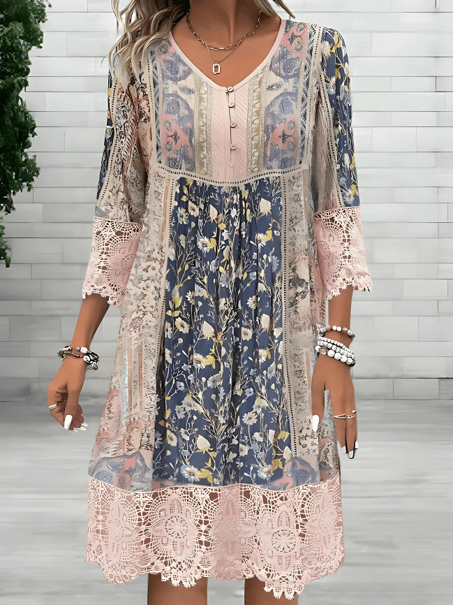 Robe Bohémienne Fluide Chic pour Femmes - Marie Montel
