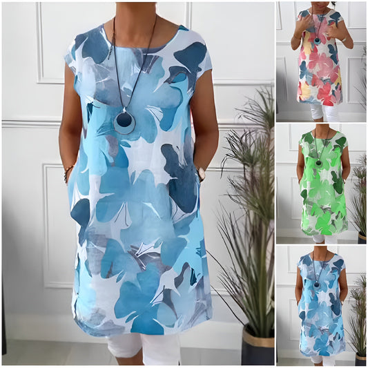 Robe Chemise Élégante à Imprimé Papillon pour Femmes - Marie Montel