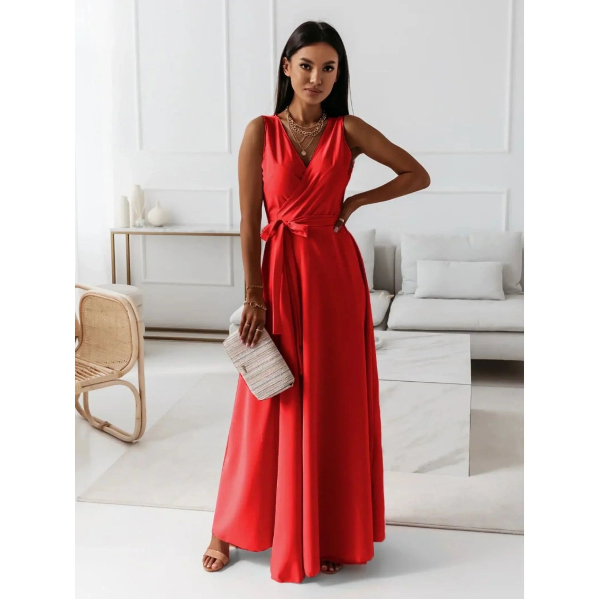 Robe Chic à Col V pour Femmes - Marie Montel