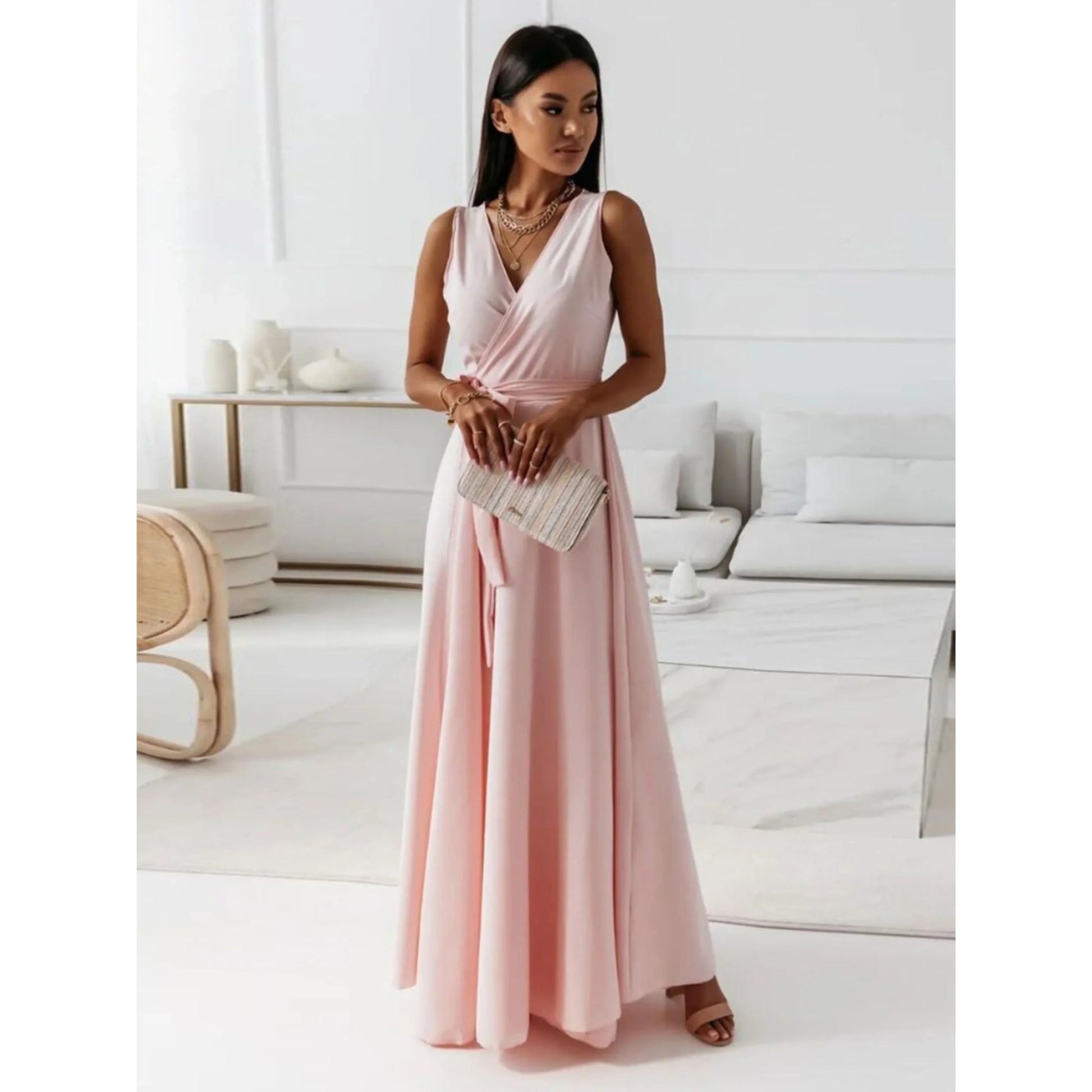 Robe Chic à Col V pour Femmes - Marie Montel