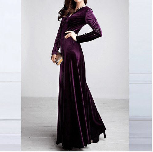 Robe Chic à V - Col pour Femmes - Marie Montel