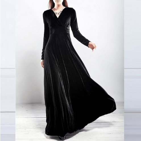 Robe Chic à V - Col pour Femmes - Marie Montel