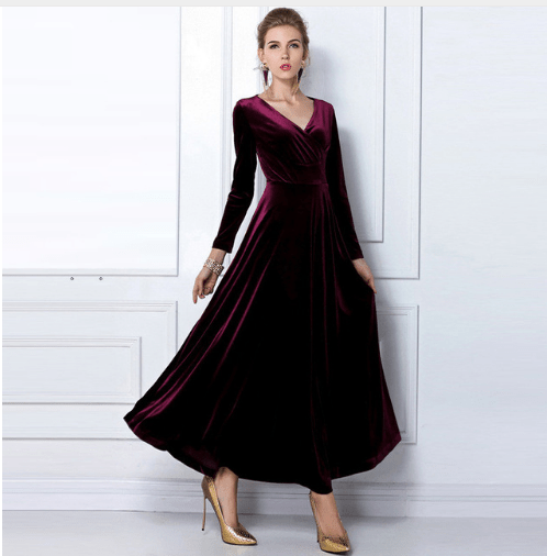 Robe Chic à V - Col pour Femmes - Marie Montel