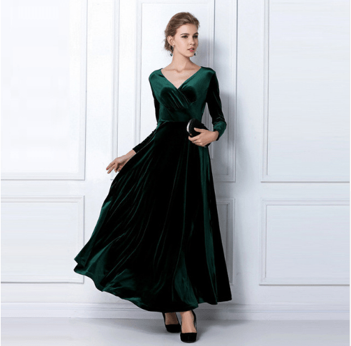 Robe Chic à V - Col pour Femmes - Marie Montel