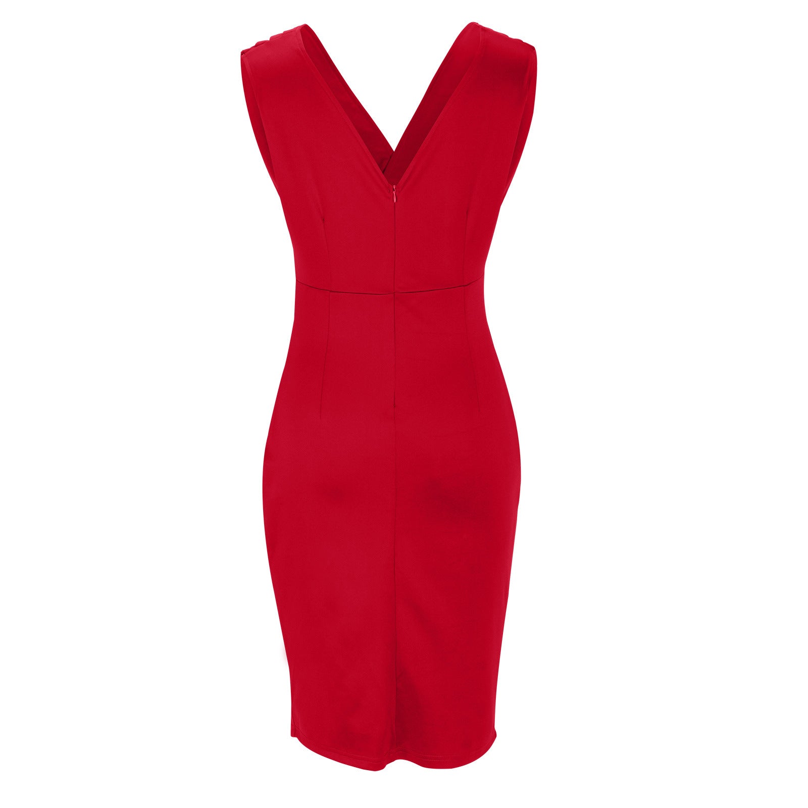 Robe Cintrée avec Décolleté en V et Fente pour Femmes - Marie Montel