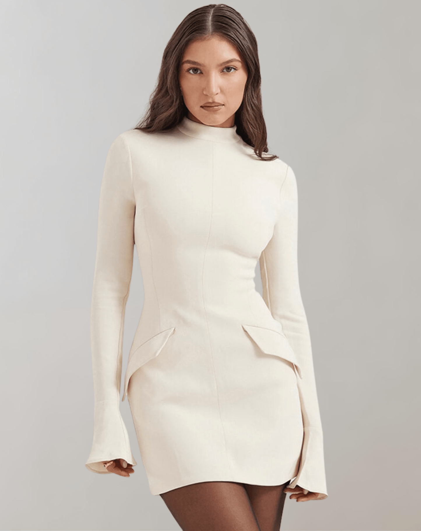 Robe Cocktail Chic à Manches Longues pour Femmes - Marie Montel