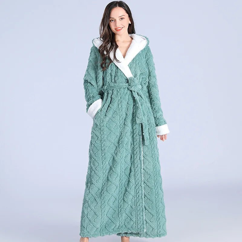 Robe de Chambre Longue en Flanelle pour Femmes - Marie Montel