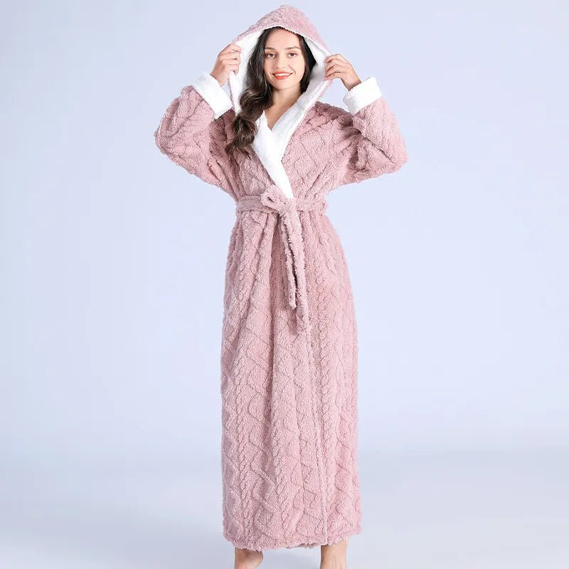 Robe de Chambre Longue en Flanelle pour Femmes - Marie Montel