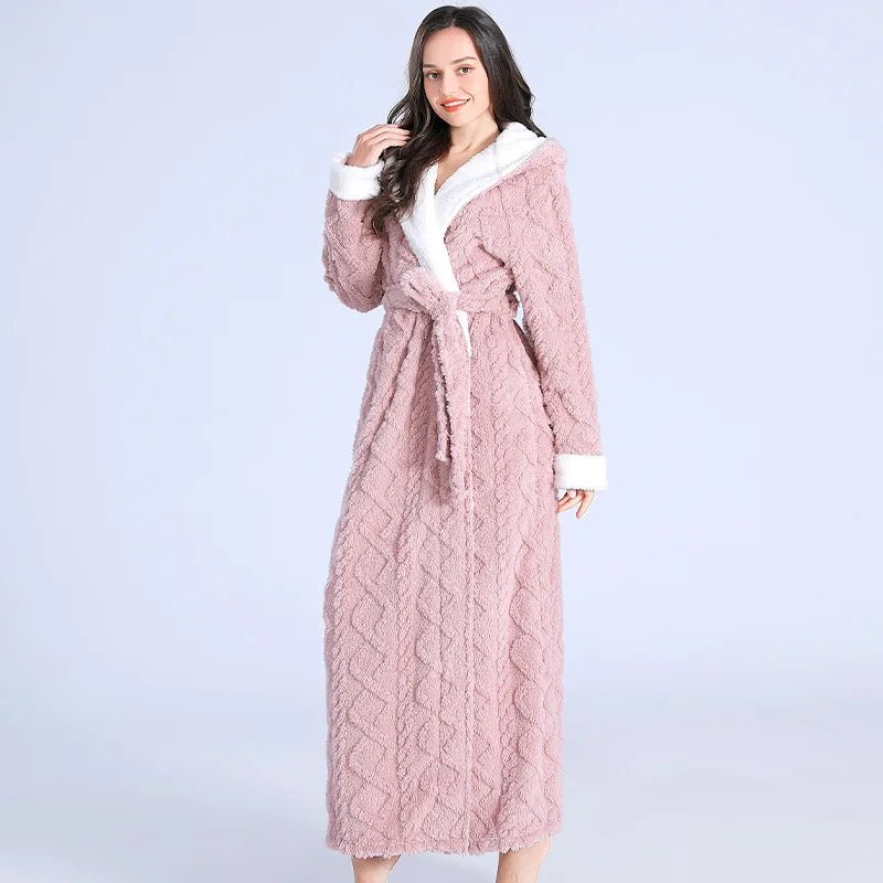 Robe de Chambre Longue en Flanelle pour Femmes - Marie Montel