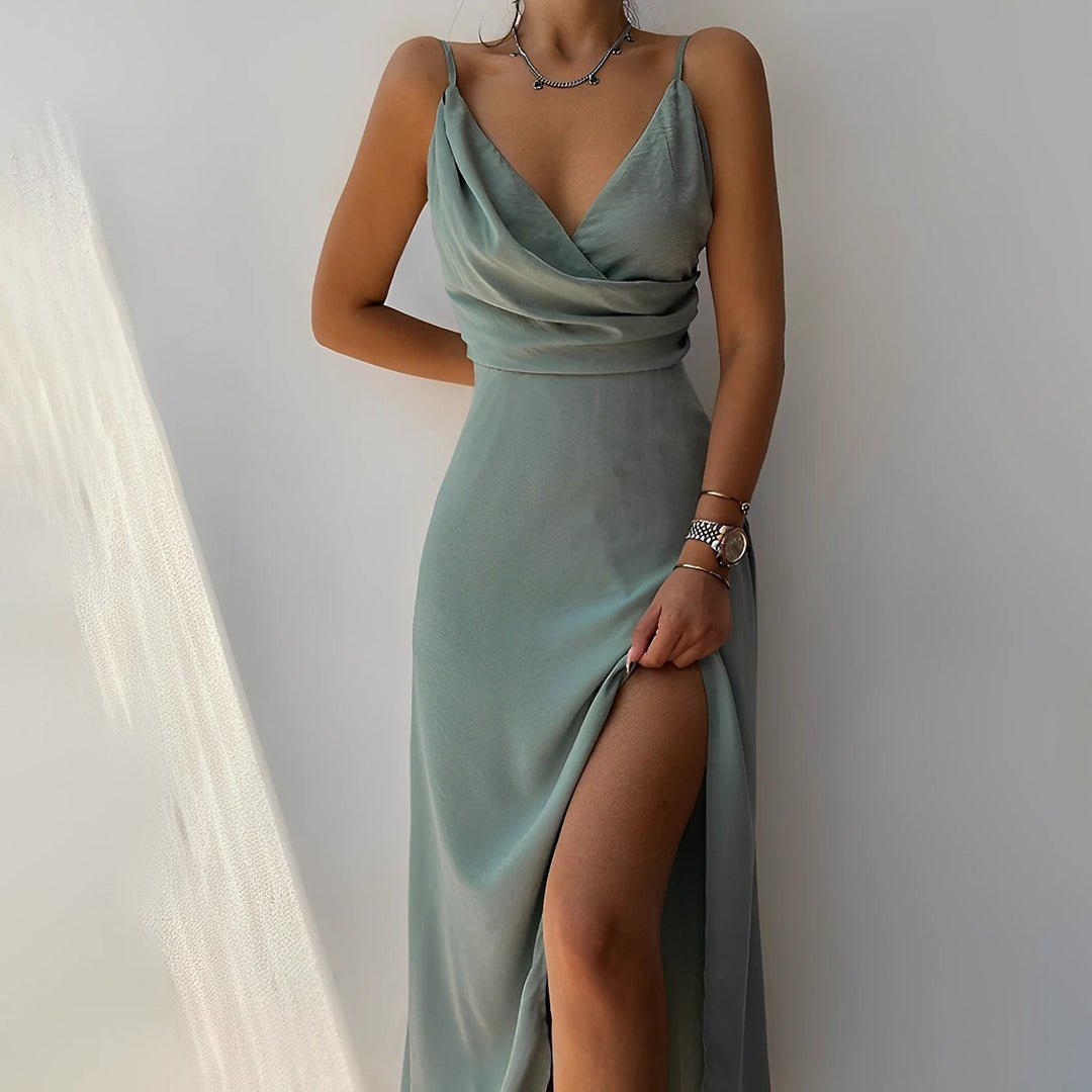Robe de Soirée avec Fente Haute pour Femmes - Marie Montel