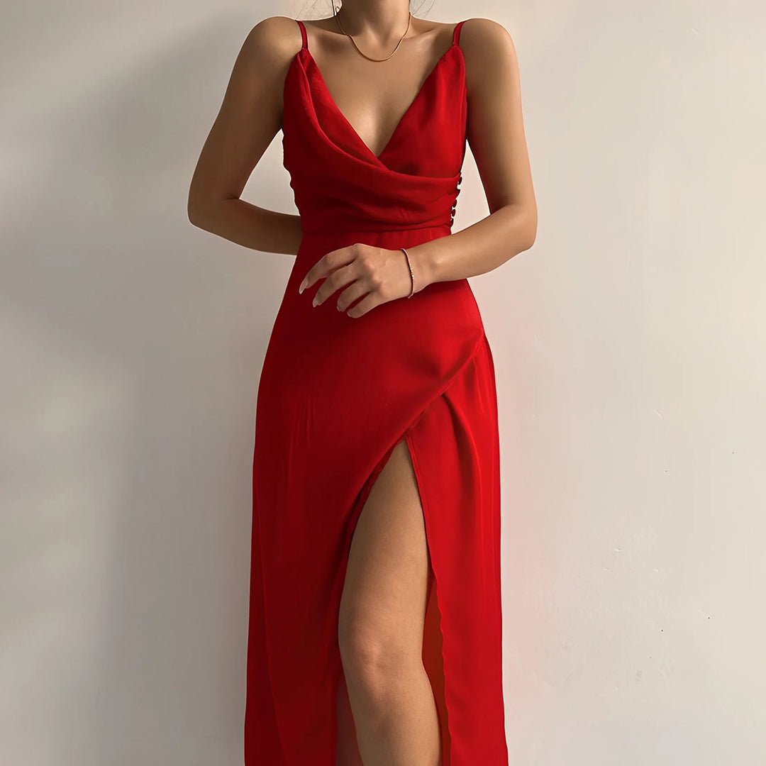 Robe de Soirée avec Fente Haute pour Femmes - Marie Montel