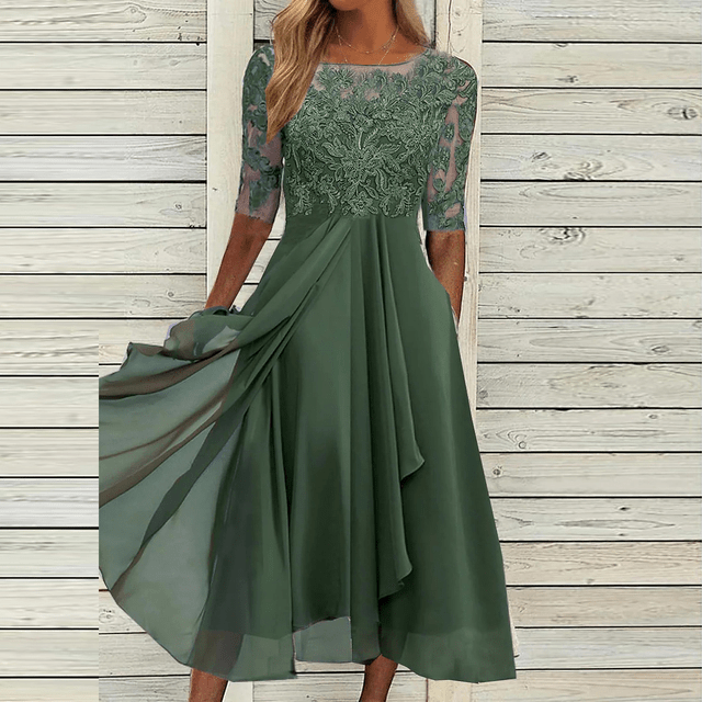 Robe de Soirée Élegante en Dentelle pour Femmes - Marie Montel