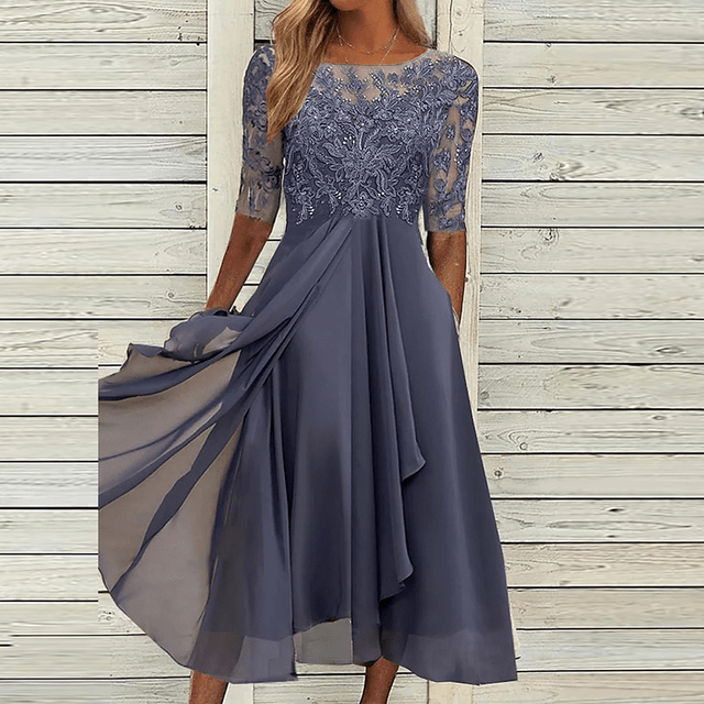 Robe de Soirée Élegante en Dentelle pour Femmes - Marie Montel