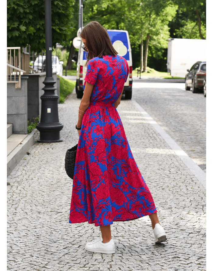 Robe d'Été Chic à Imprimé Floral pour Femmes - Marie Montel