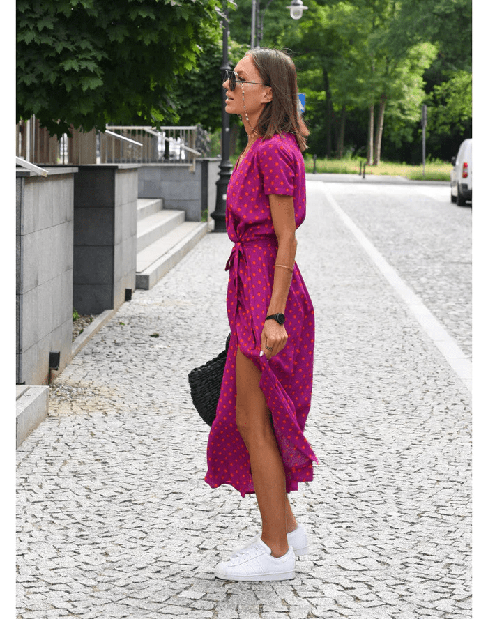 Robe d'Été Chic à Imprimé Floral pour Femmes - Marie Montel