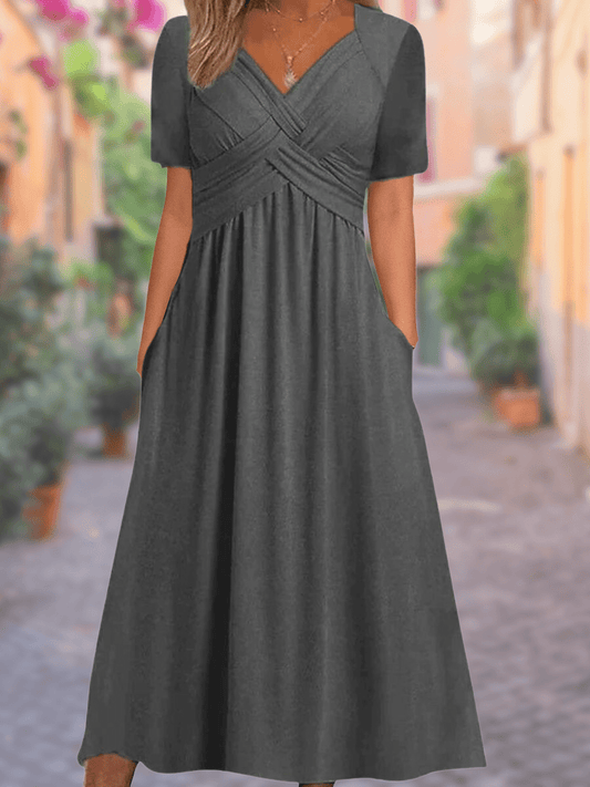 Robe d'Été Élégante à Décolleté pour Femmes - Marie Montel