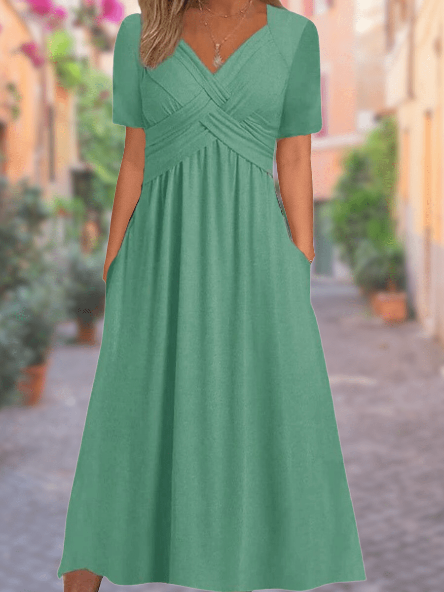 Robe d'Été Élégante à Décolleté pour Femmes - Marie Montel