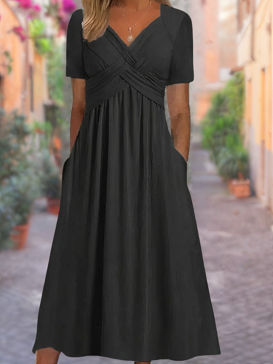 Robe d'Été Élégante à Décolleté pour Femmes - Marie Montel