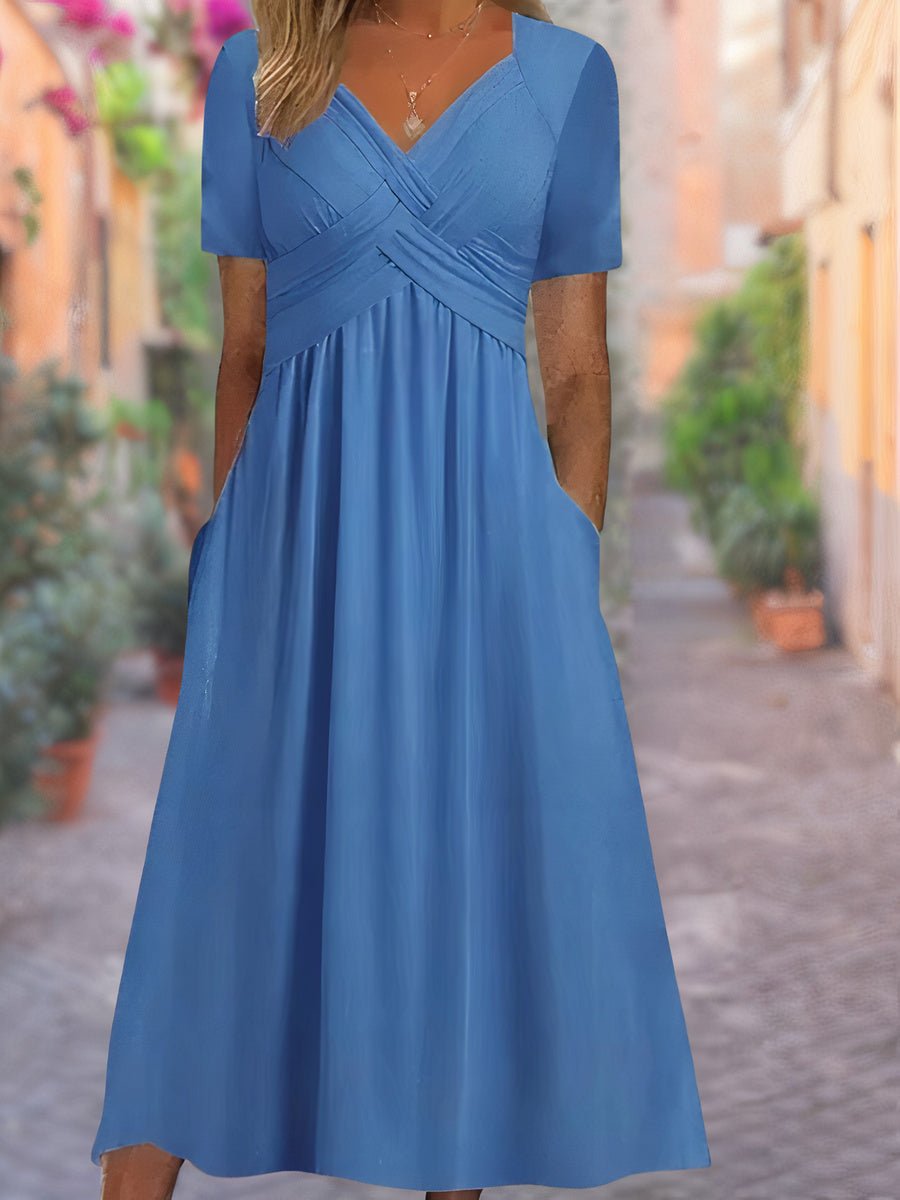 Robe d'Été Élégante à Décolleté pour Femmes - Marie Montel