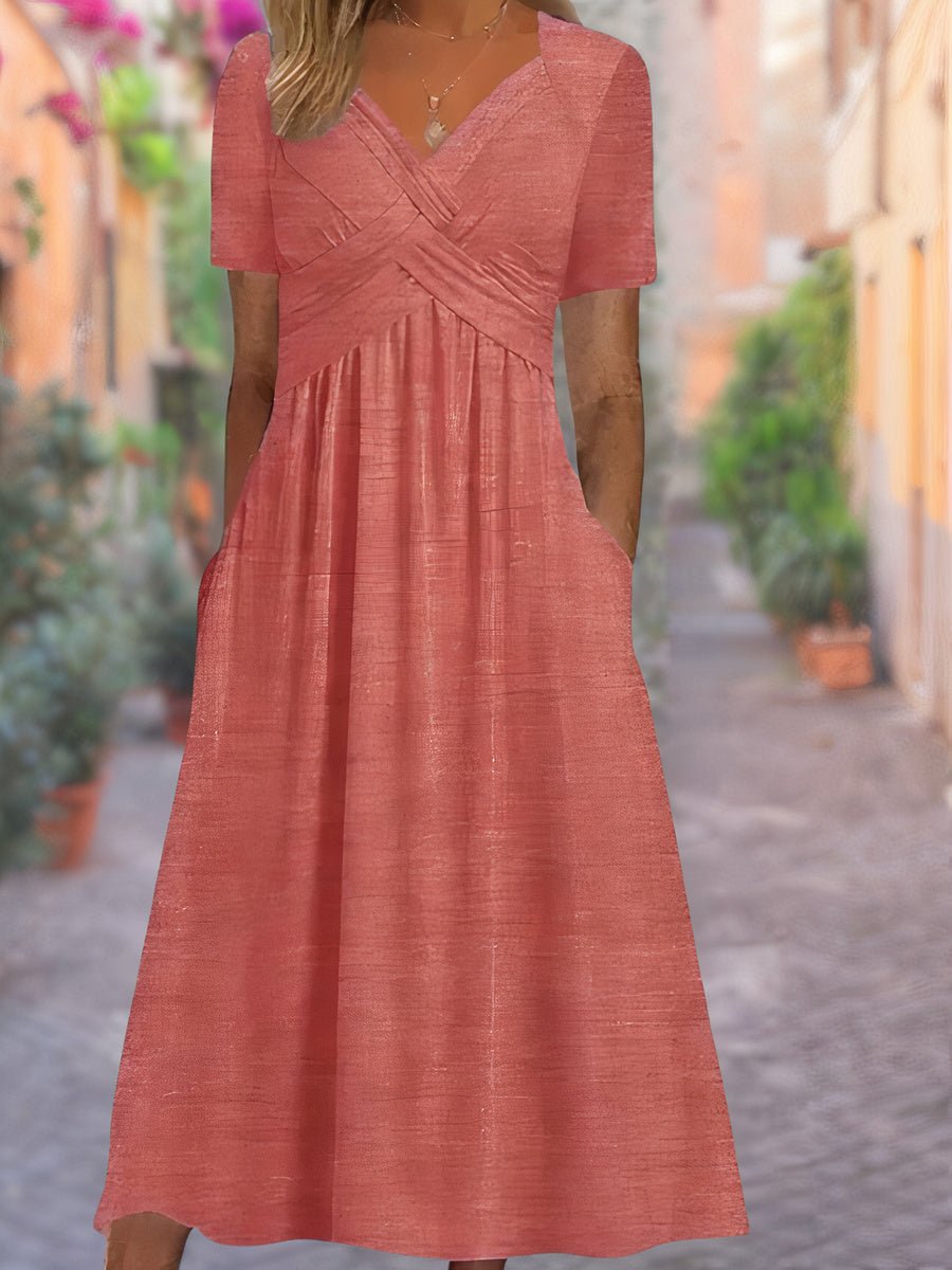 Robe d'Été Élégante à Décolleté pour Femmes - Marie Montel