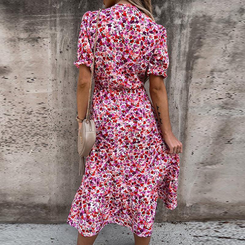 Robe d'Été Élégante à Imprimé Floral pour Femmes - Marie Montel