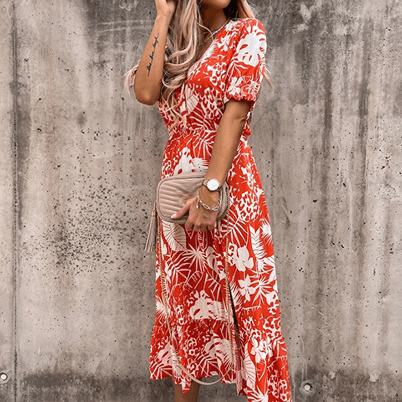 Robe d'Été Élégante à Imprimé Floral pour Femmes - Marie Montel