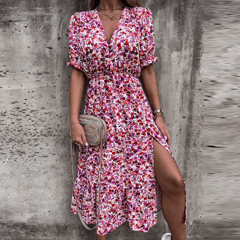 Robe d'Été Élégante à Imprimé Floral pour Femmes - Marie Montel