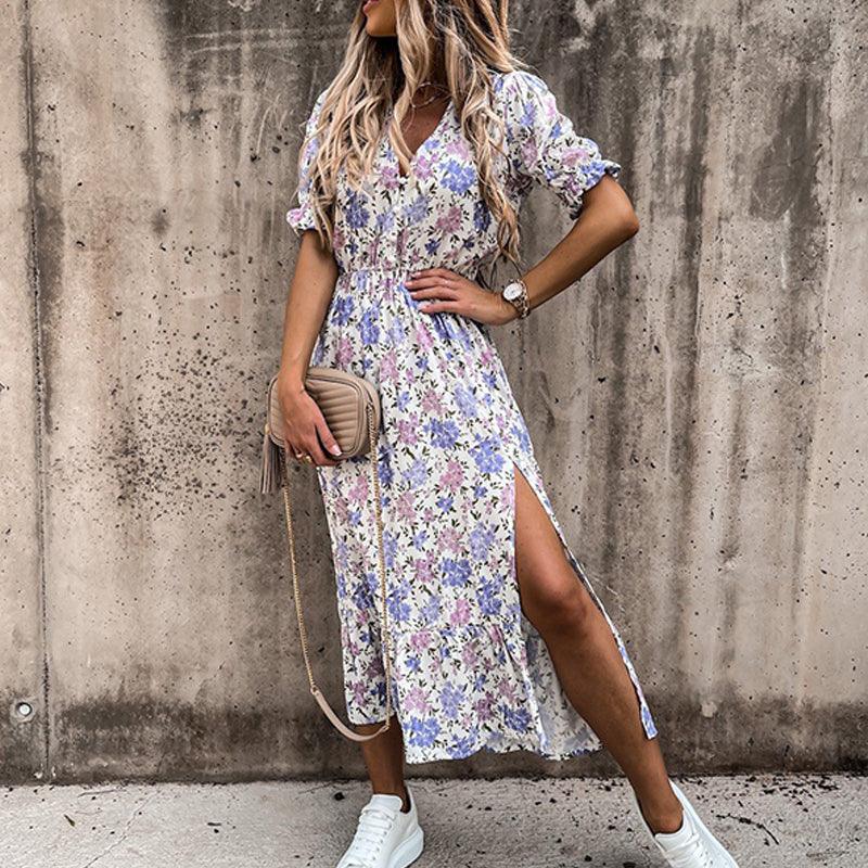 Robe d'Été Élégante à Imprimé Floral pour Femmes - Marie Montel