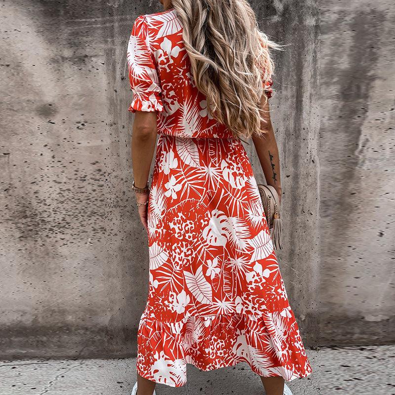 Robe d'Été Élégante à Imprimé Floral pour Femmes - Marie Montel