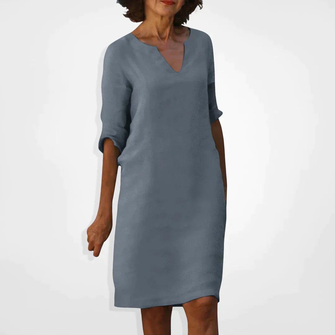 Robe d'Été Élégante avec Décolleté en V pour Femmes - Marie Montel