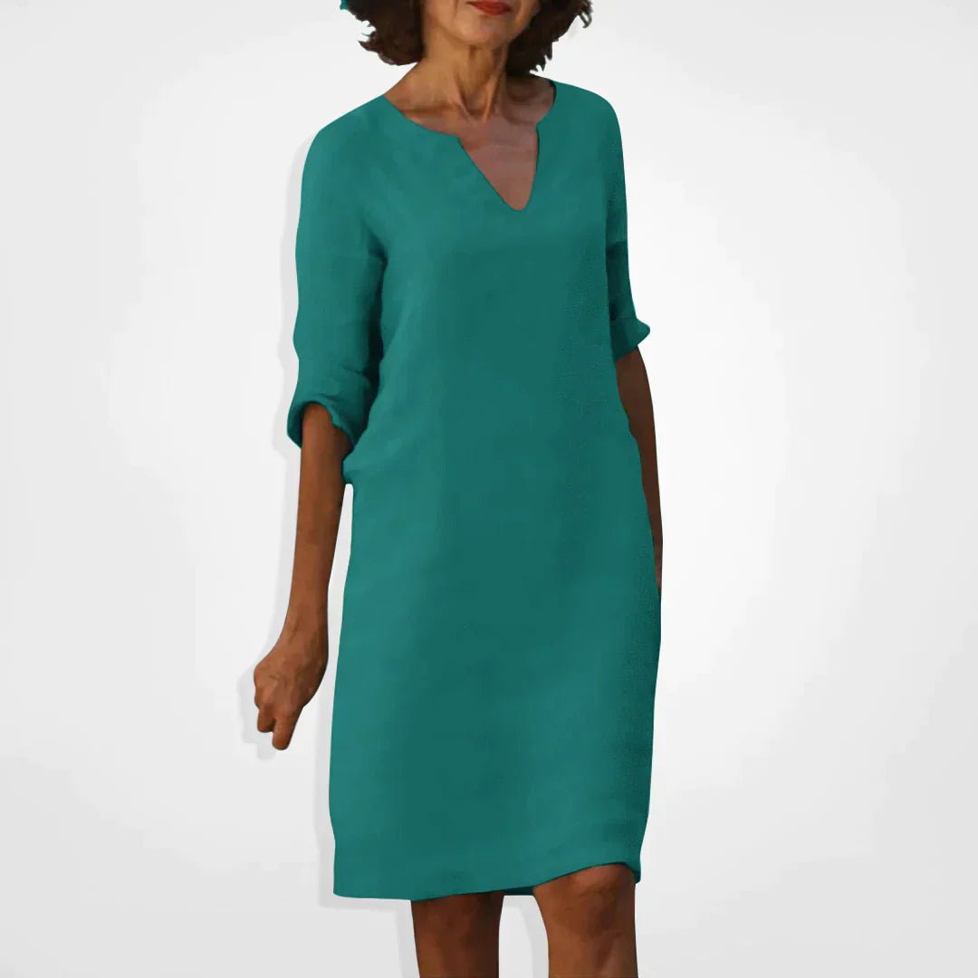 Robe d'Été Élégante avec Décolleté en V pour Femmes - Marie Montel