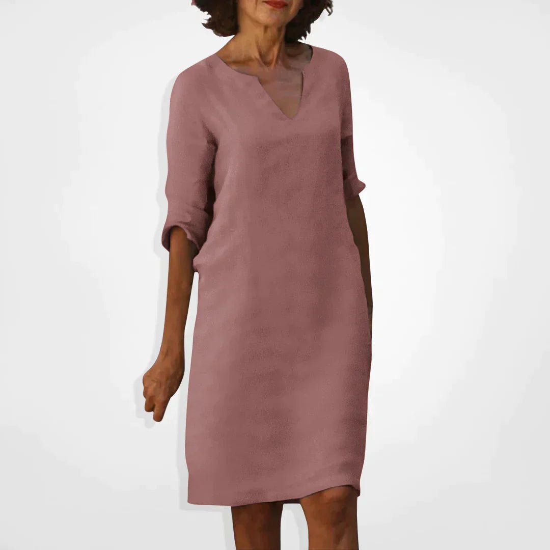 Robe d'Été Élégante avec Décolleté en V pour Femmes - Marie Montel