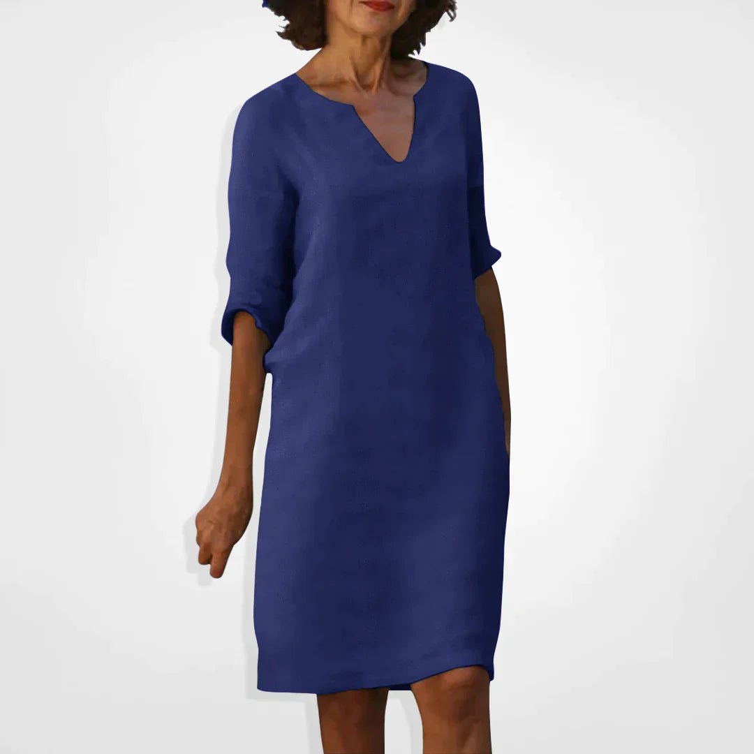 Robe d'Été Élégante avec Décolleté en V pour Femmes - Marie Montel