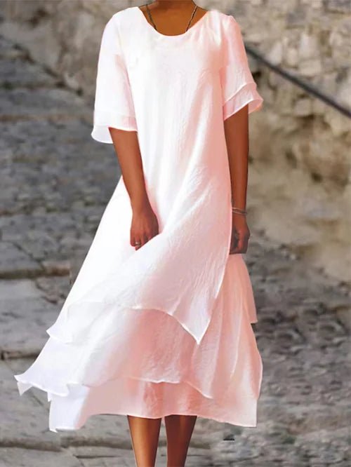 Robe Double Couche Décontractée pour Femmes - Marie Montel