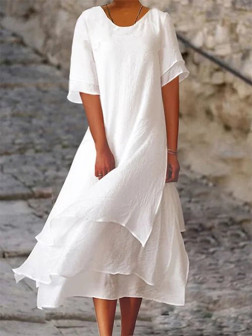 Robe Double Couche Décontractée pour Femmes - Marie Montel