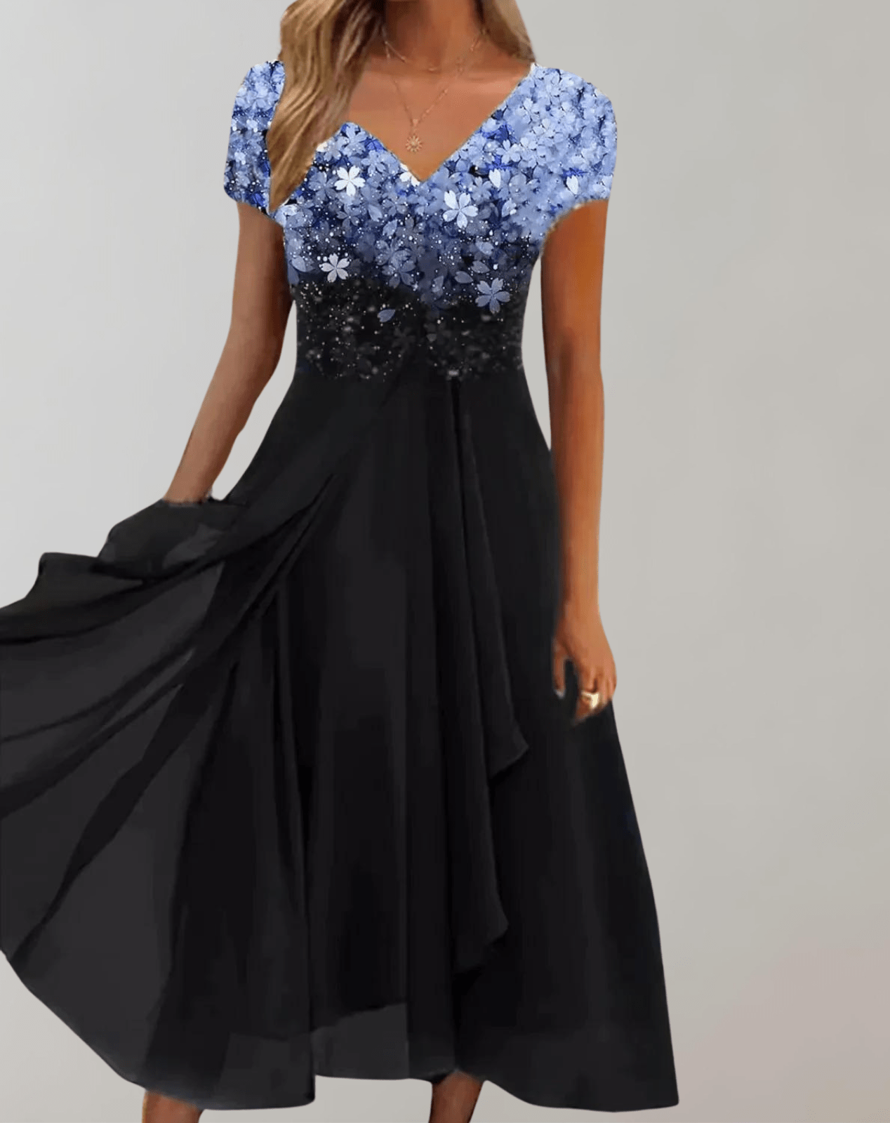 Robe Éclatante avec Fleurs Scintillantes pour Femmes - Marie Montel