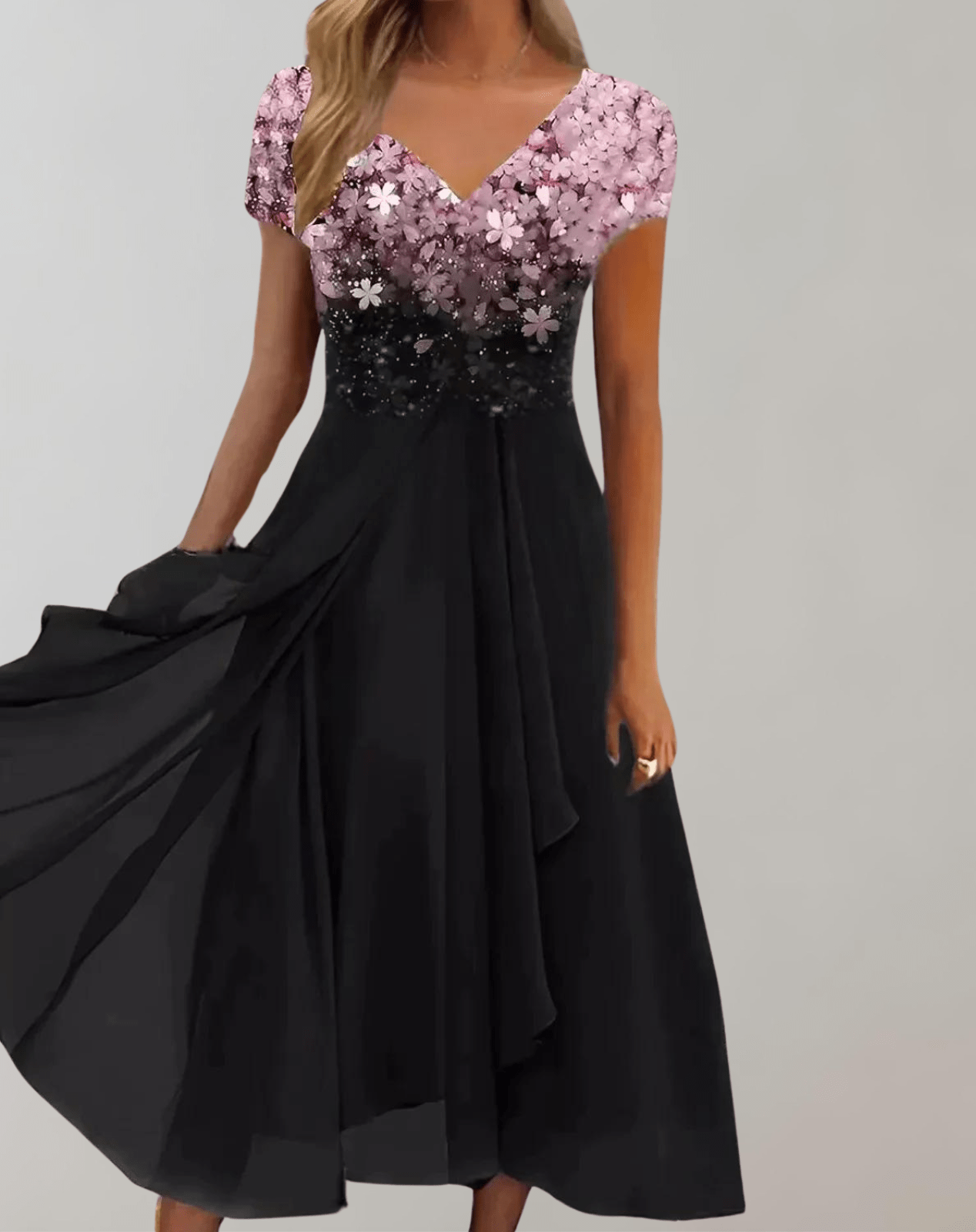 Robe Éclatante avec Fleurs Scintillantes pour Femmes - Marie Montel