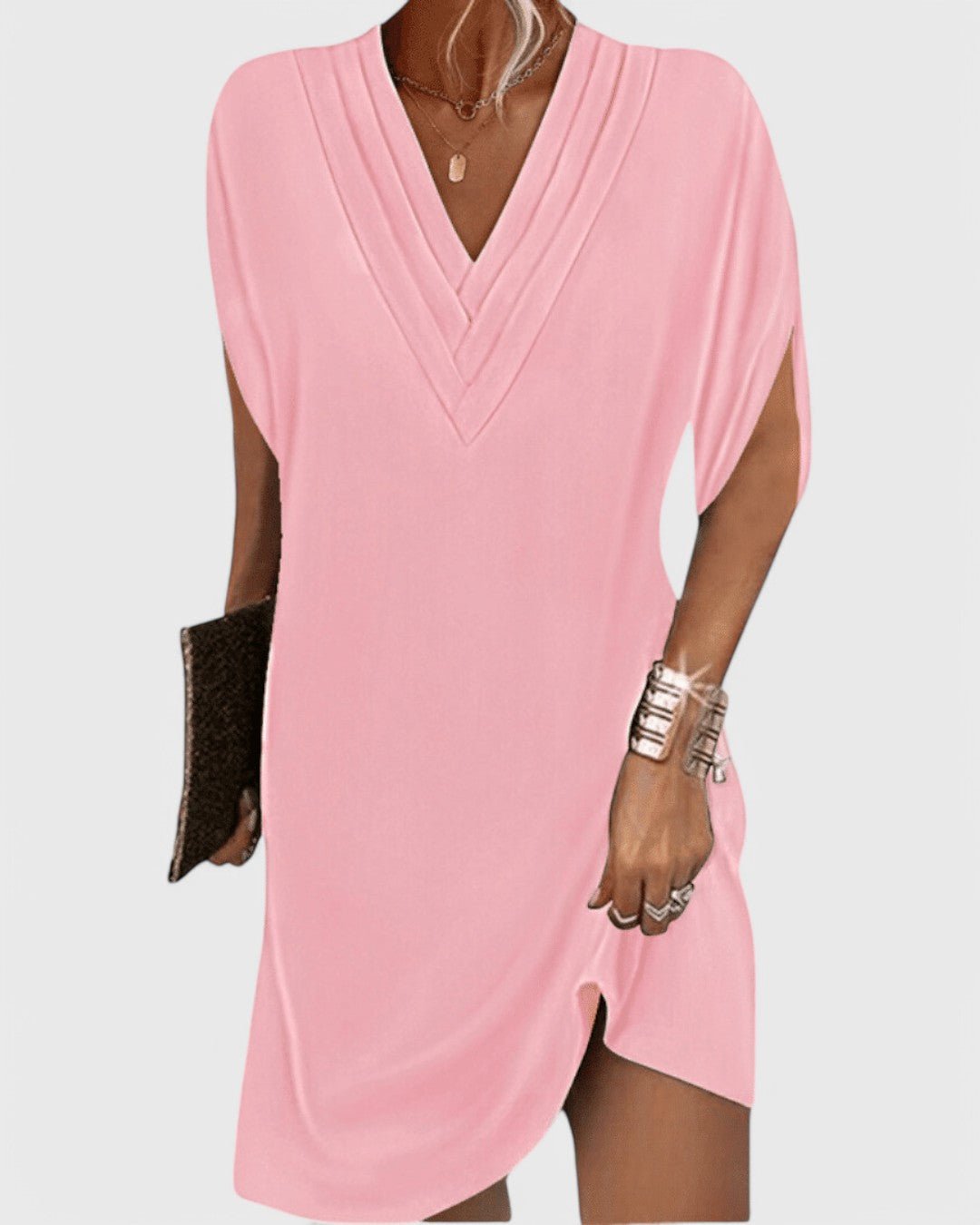 Robe Élégante à Col en V pour Femmes - Marie Montel