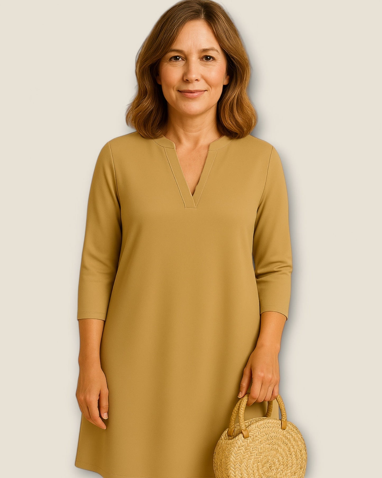 Robe Élégante à Décolleté en V pour Femmes - Marie Montel