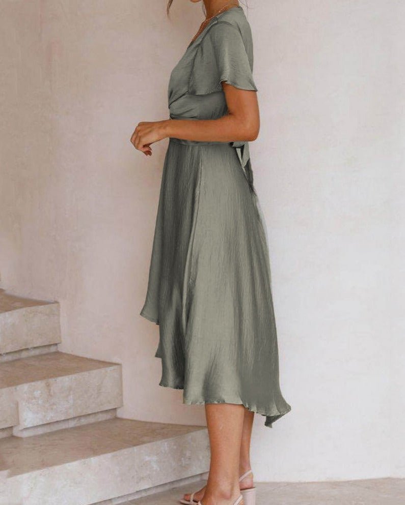 Robe Élégante à Décolleté en V pour Femmes - Marie Montel