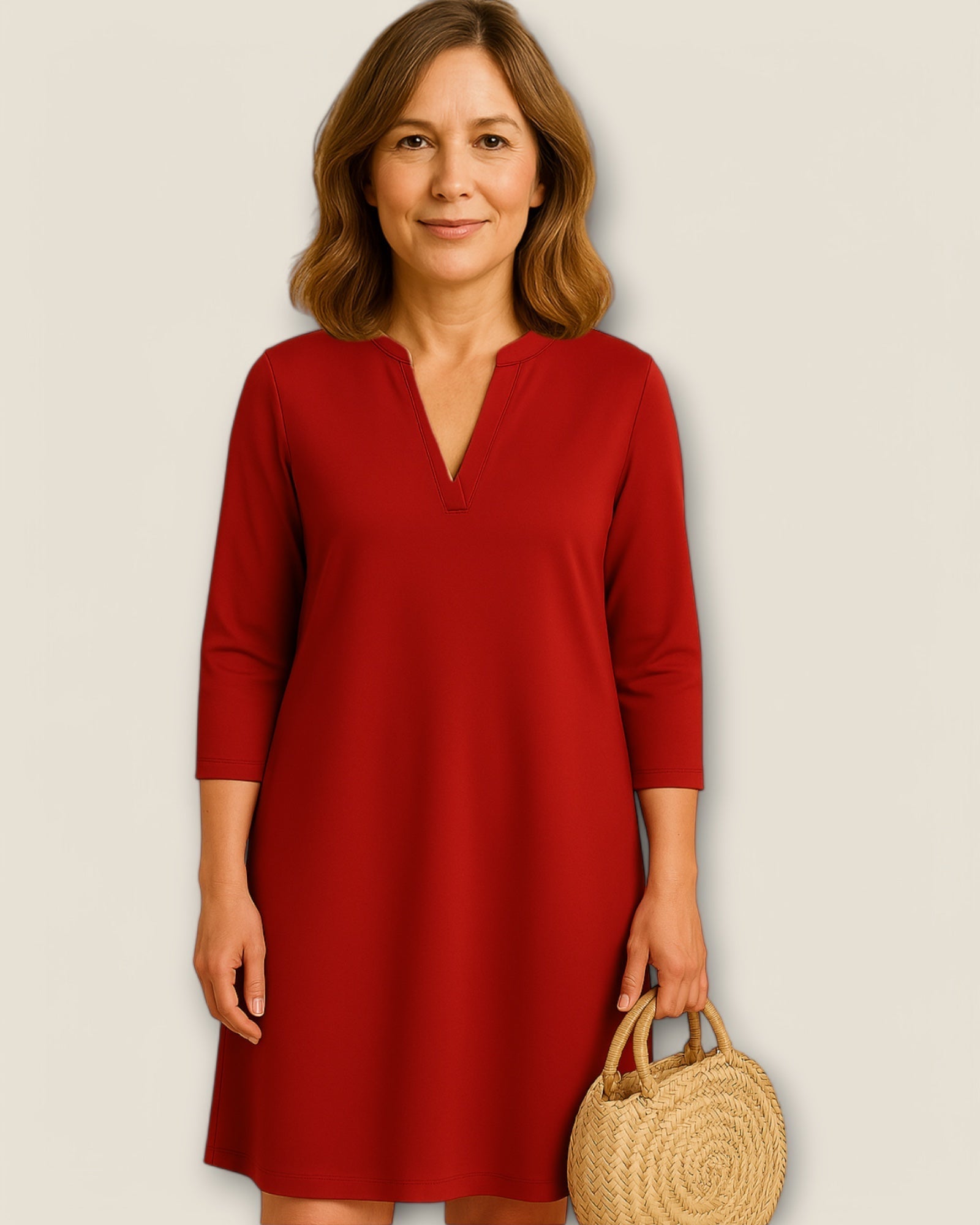 Robe Élégante à Décolleté en V pour Femmes - Marie Montel