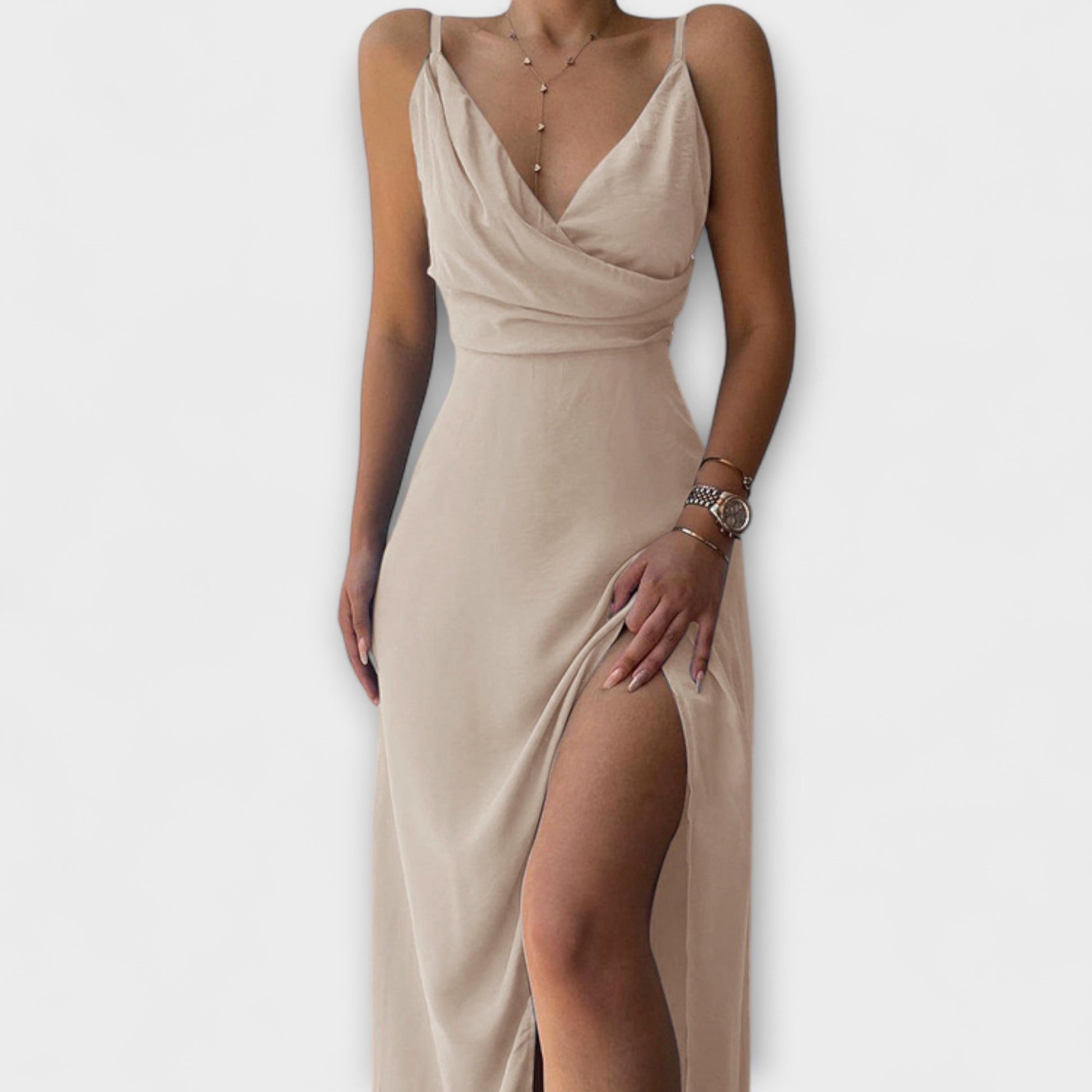Robe Élégante à Décolleté V pour Femmes - Marie Montel